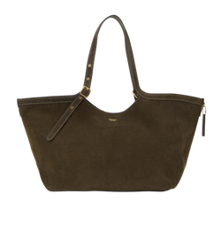 Gramercy Tote, Suede, Green, CBN47, DB, 2*